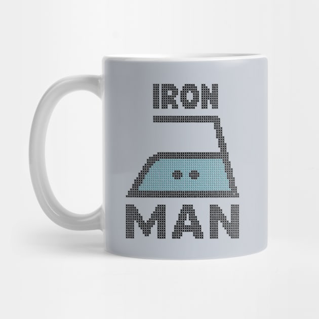 IRON MAN - Funny faux embroidery print by Colette